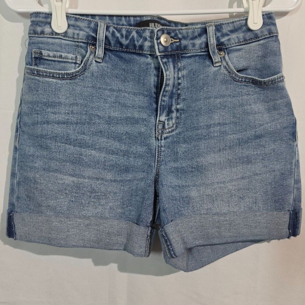 Hudson Jeans Women's Denim Shorts Cuffed Blue Medium Wash Size 2